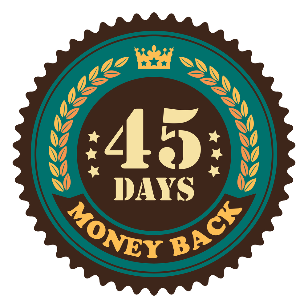 45 days money back guarantee on SEO